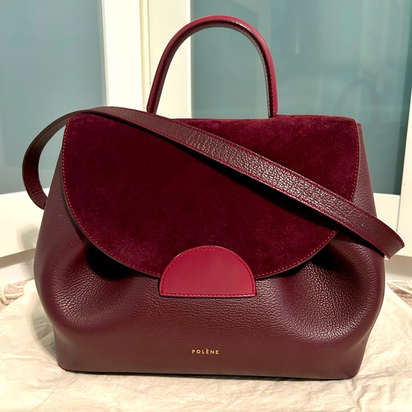Polene Handbags - Polène Numéro Un Bag Full Size EDITION TRIO Burgundy